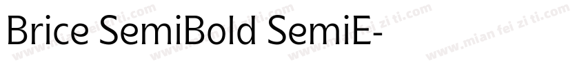 Brice SemiBold SemiE字体转换